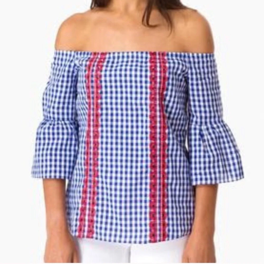 English Factory Remy Gingham Top